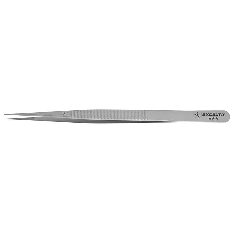 Forceps, Gemologist, .016" Tip, Stainless Steel, Star, Light Coated